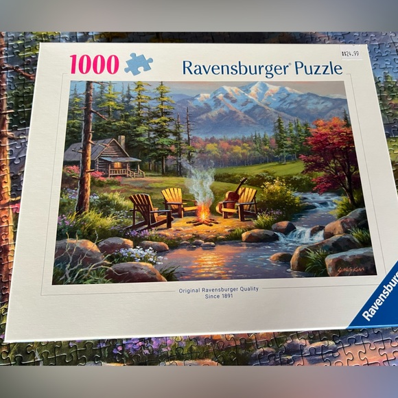 Ravensburger Puzzle - Vibrant Green and Brown Landscape Scene NO MISSING PIECES - Picture 2 of 4
